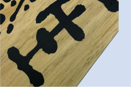 木製サイン-シルク印刷